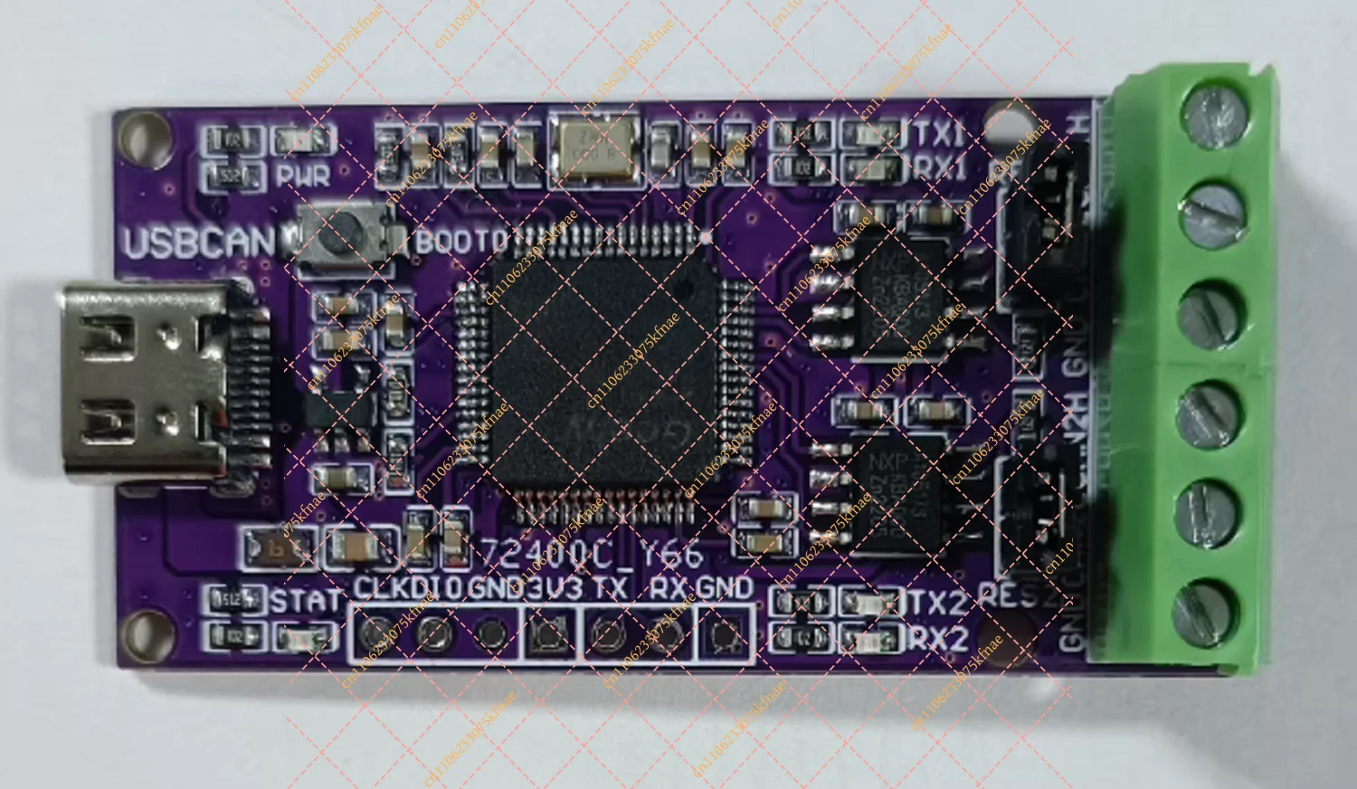 Open Source Dual Channel USBCAN USB to PCAN Adapter, CAN Bus Debugging Analyzer