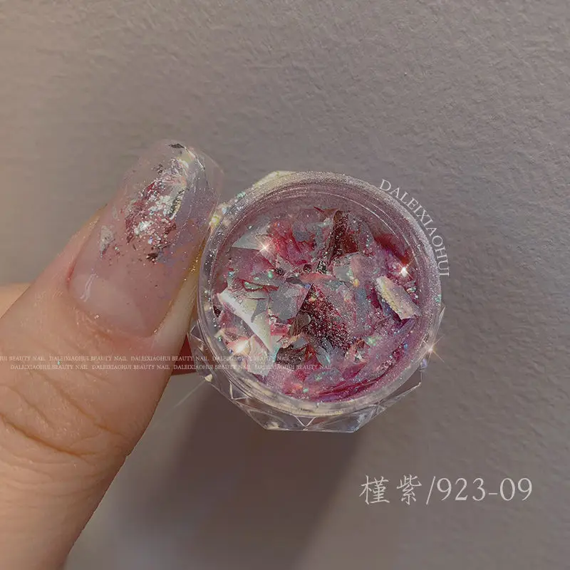 1 scatola ad alta visibilità Aurora opale polvere specchio nastro accessori per unghie decorazione floreale per unghie 3D unghie fai da te arte salone per unghie