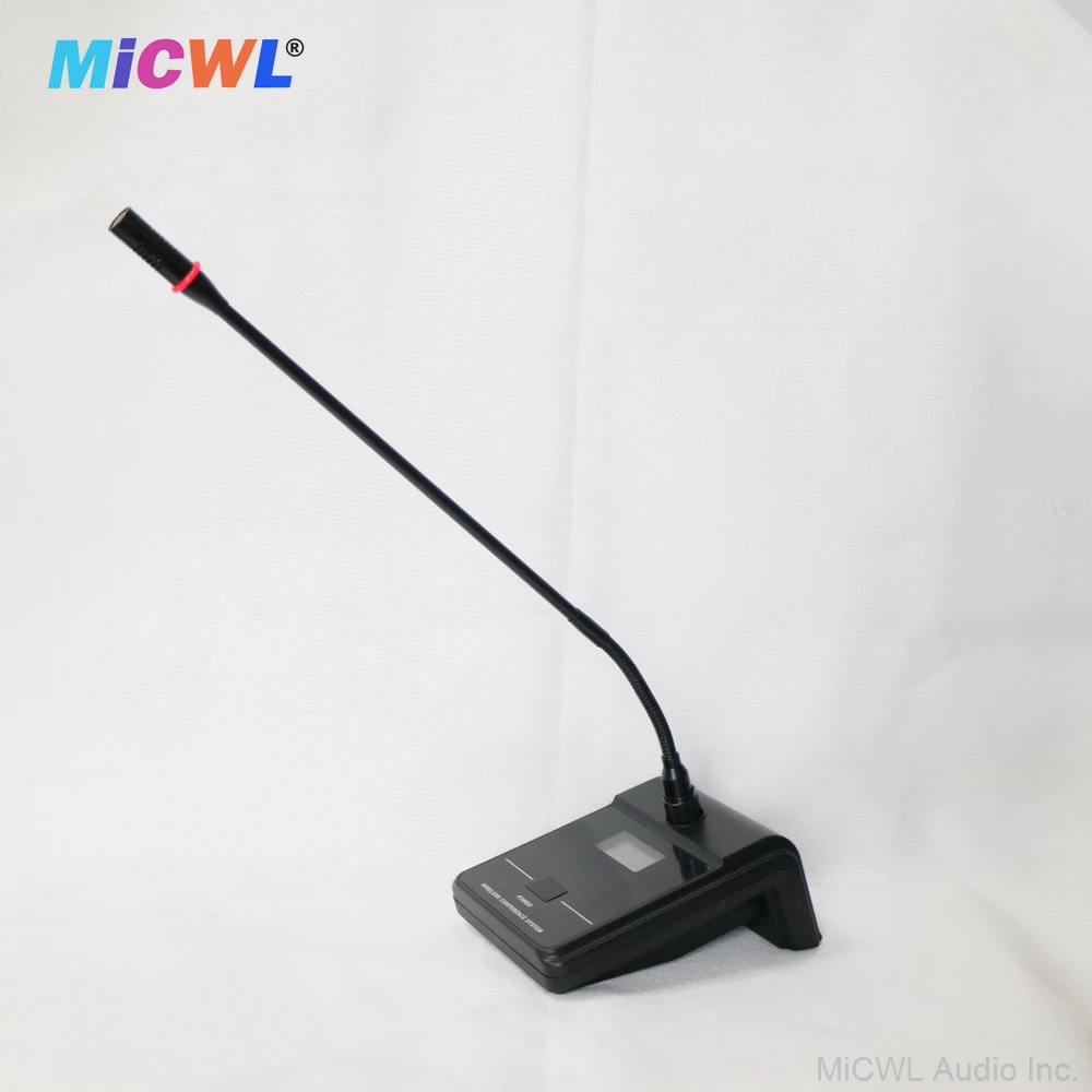 Professional Wireless 8 Desktop Gooseneck Microphone System Ministry Company Press Conference 8 Table Mic  MiCWL 400 Channel