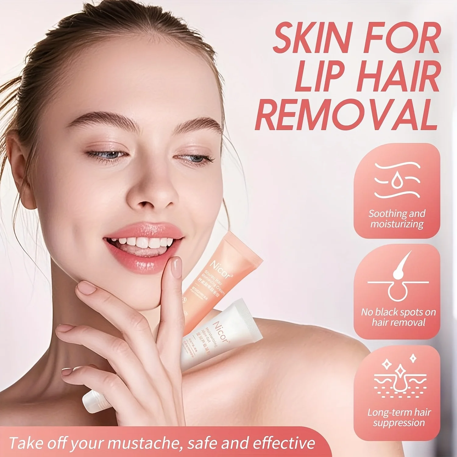 Lip Hair Removal Cream Special Hair Removal Cream For Men And Women's Lip Hair Removal Face Gentle Moustache Removal