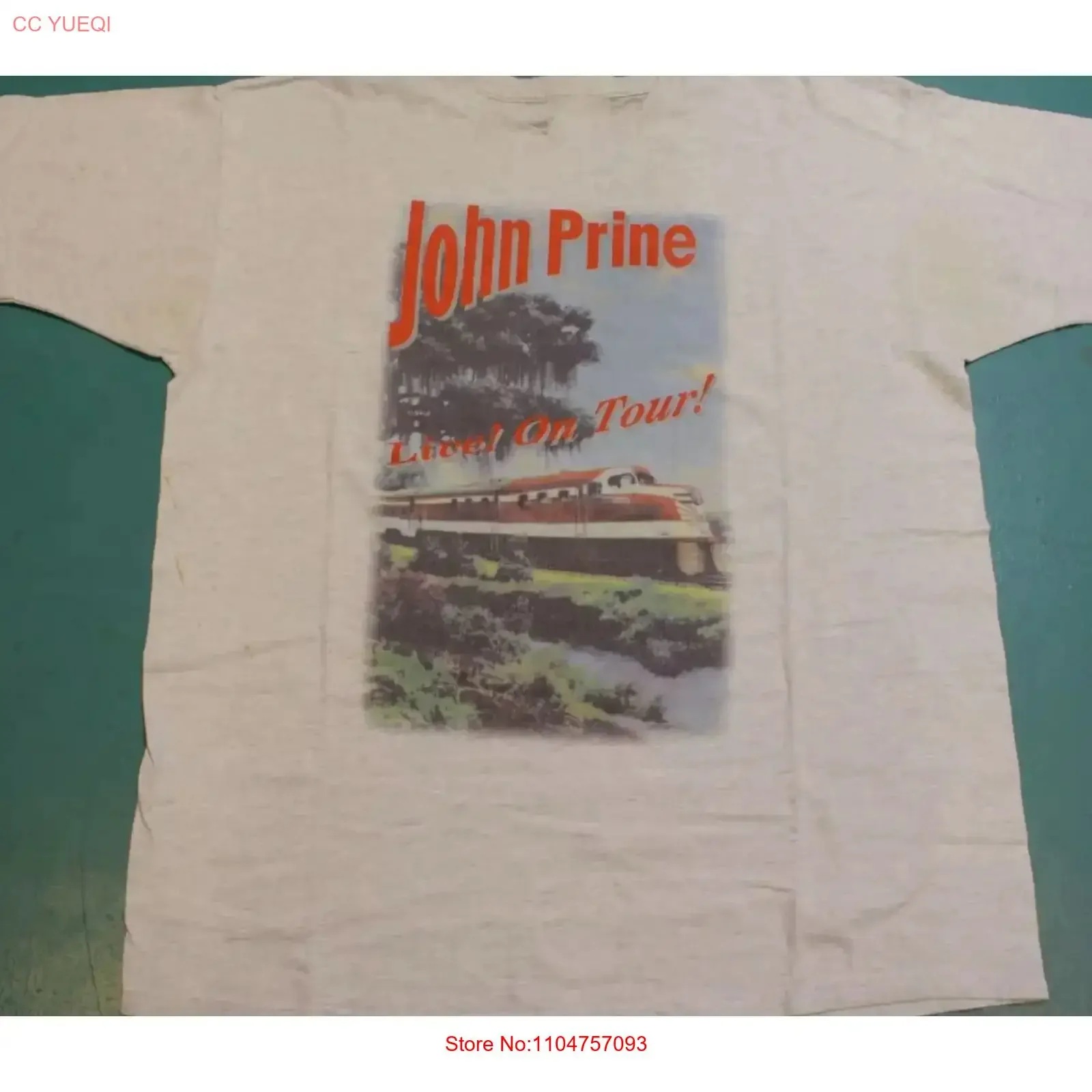 John Prine 1997 Live On Tour Vintage Concert Cotton S 45XL T Shirt vintage Washed Stylish fashion graphic homme
