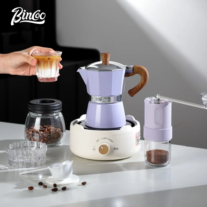 Coffee Moka pot household small Italian espresso extraction hand brewing pot grinder hand grinding coffee machine coffee utensil