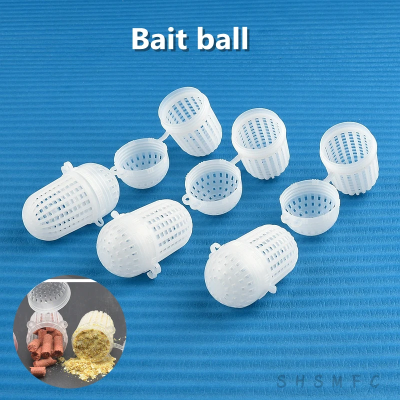 5~100PCS Bait Ball Filter Garden Irrigation Fittings Aquarium Transparent Filter Fish Tank Bait Box