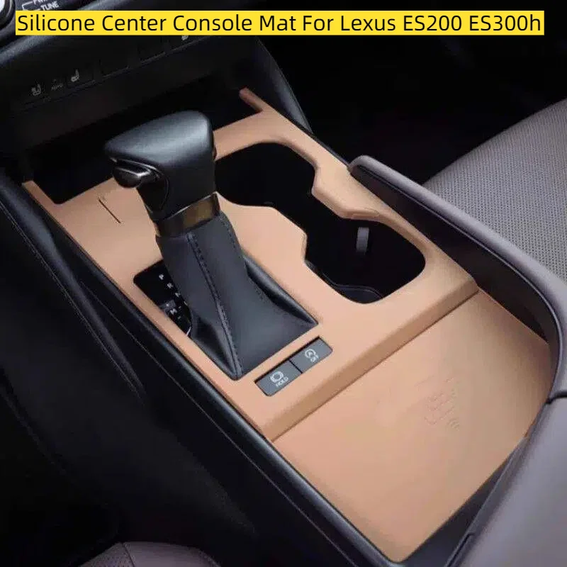 

For Lexus ES200 ES300h Anti-Slip Silicone Center Console Panel Protector Mat with Cup Holder Interior Modification Accessories