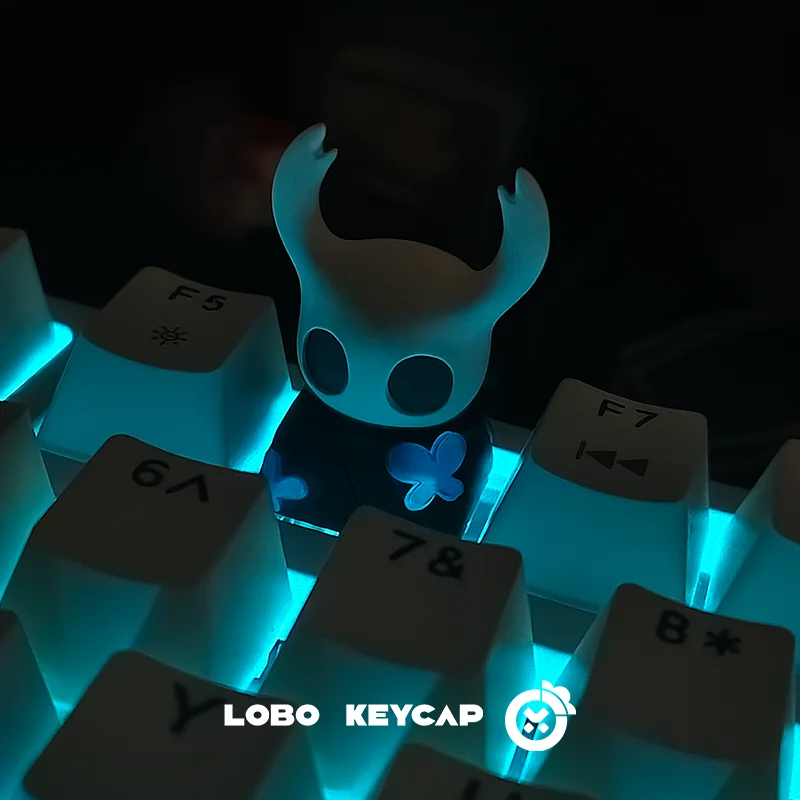 The Hollow Knight Keycap Light Transparent Personality Resin Mechanical Keyboard Anime Single Customized Keycap ESC Original R4 view 4