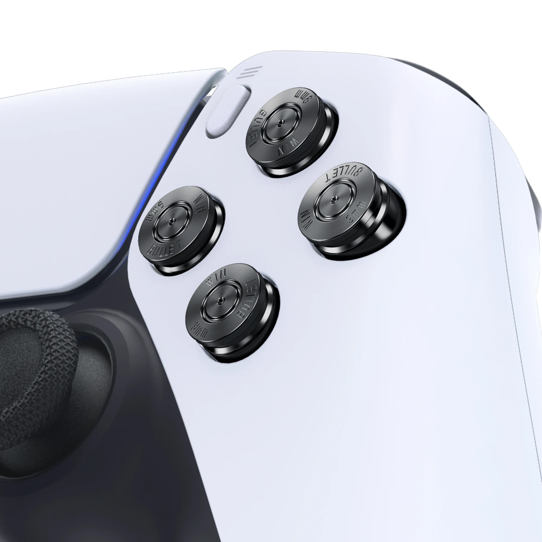 

eXtremeRate Metal Dpad ABXY Buttons Custom Replacement Aluminum Action Buttons & Direction Keys for ps5 Controller