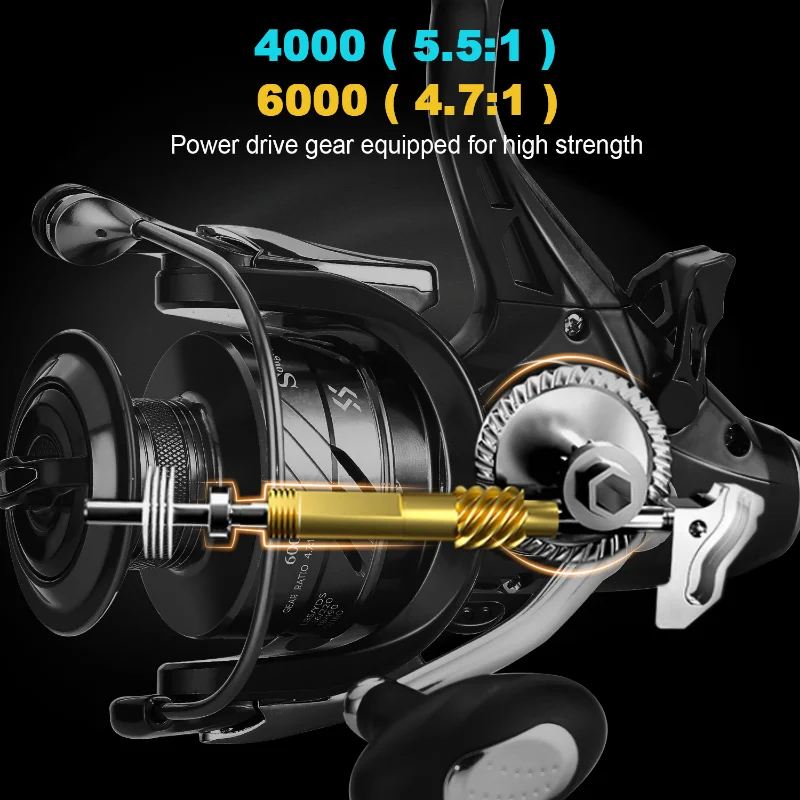 Sougayilang-بكرة صيد مع بكرة مجانية ، بكرة غزل ، معالجة قوية ، السحب الأقصى 10 من دولارات الولايات المتحدة ، السفر ، من من الخارج ، 5 + 1 BB