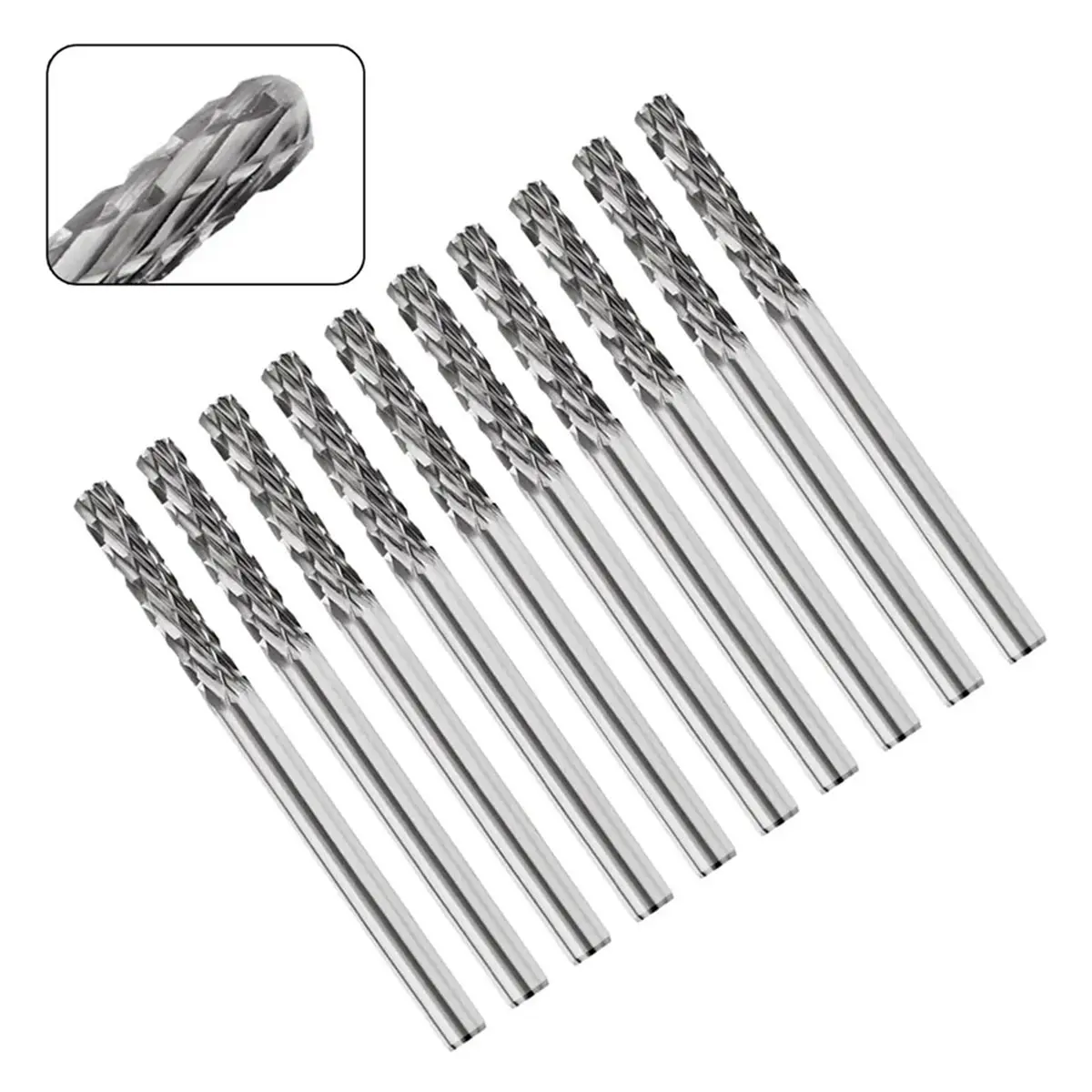 【MUST-HAVE LIST】 10pcs Carbide Alloy Rotary File Set 3mm Shank for Cutting Polishing Rotary Tool