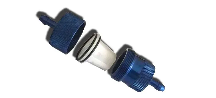 DLE Metall-Kraftstofffilter für RC-Benzinmotoren, Inline-Kraftstoffleitung, Schutz vor Verunreinigungen – Detail 7