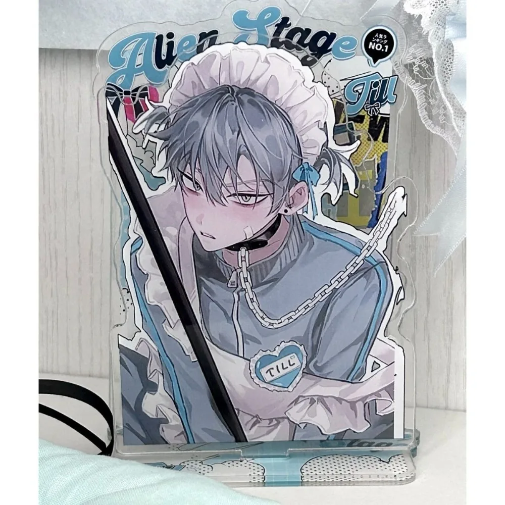 Hot Alien Stage Anime TILL Acrylic Figure Maid Outfit Stand Model Table Decor Desktop Ornaments Collect Gift Cosplay Props