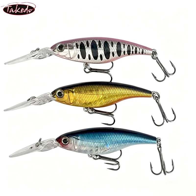 Señuelo Minnow Deep Diving Long Bill TAKEDO para lucioperca y lubina - imagen 3