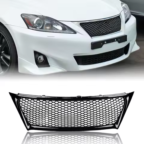 Front Grill Racing Grill Honeycomb Style Upper Bumper Hood Mesh Grid For Lexus IS250 IS350 2011-2013 Sedan 4-Door F Sport
