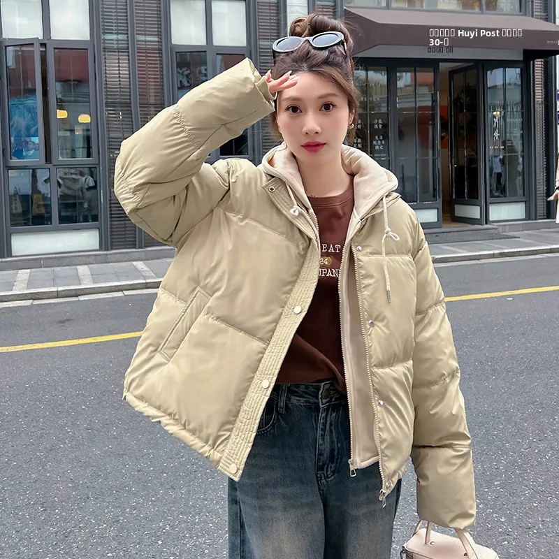 

Новинка: Женская утепленная куртка из искусственной кожи с хлопковым наполнителем, ветрозащитная, маленького размера, в корейском стиле