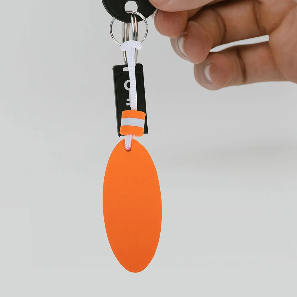 6Pcs Creative Floating Keychains High Grade Eva Buoyant Key Ring Bright Colors Easy Find Keys in Water for Boating Fishing