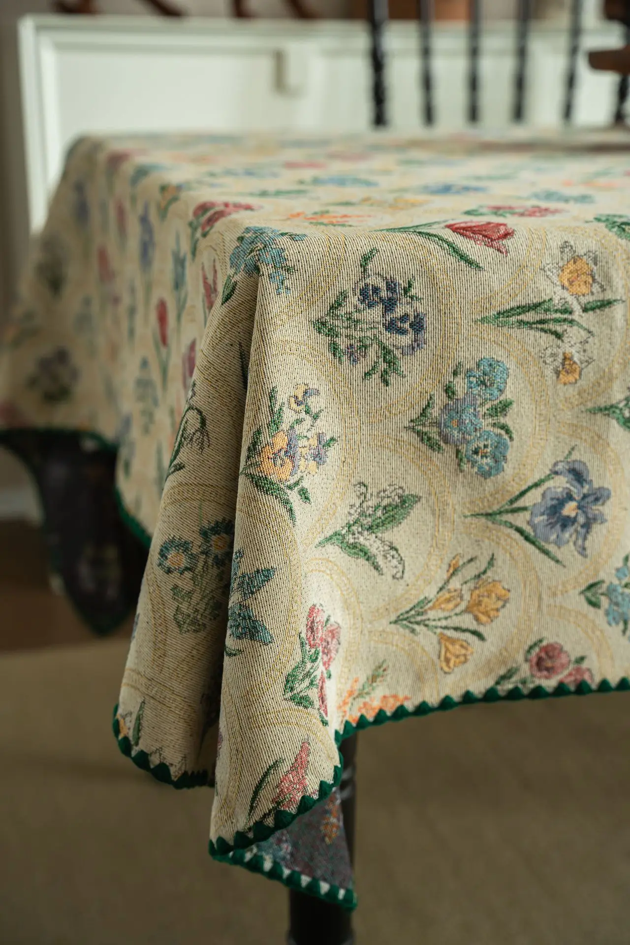 

Роскошные французские прямоугольные круглые скатерти в стиле ретро, сельский обеденный стол, ткань, скатерть, чехол для чайного столика, ткань для пикника