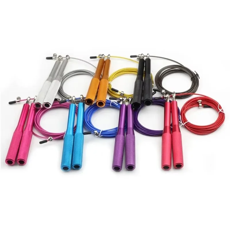 New Fitness Heavy Steel Wire Jump Rope for Crossfit Speed Training Box MMA Gym Exerciser Skipping Rope Equipment