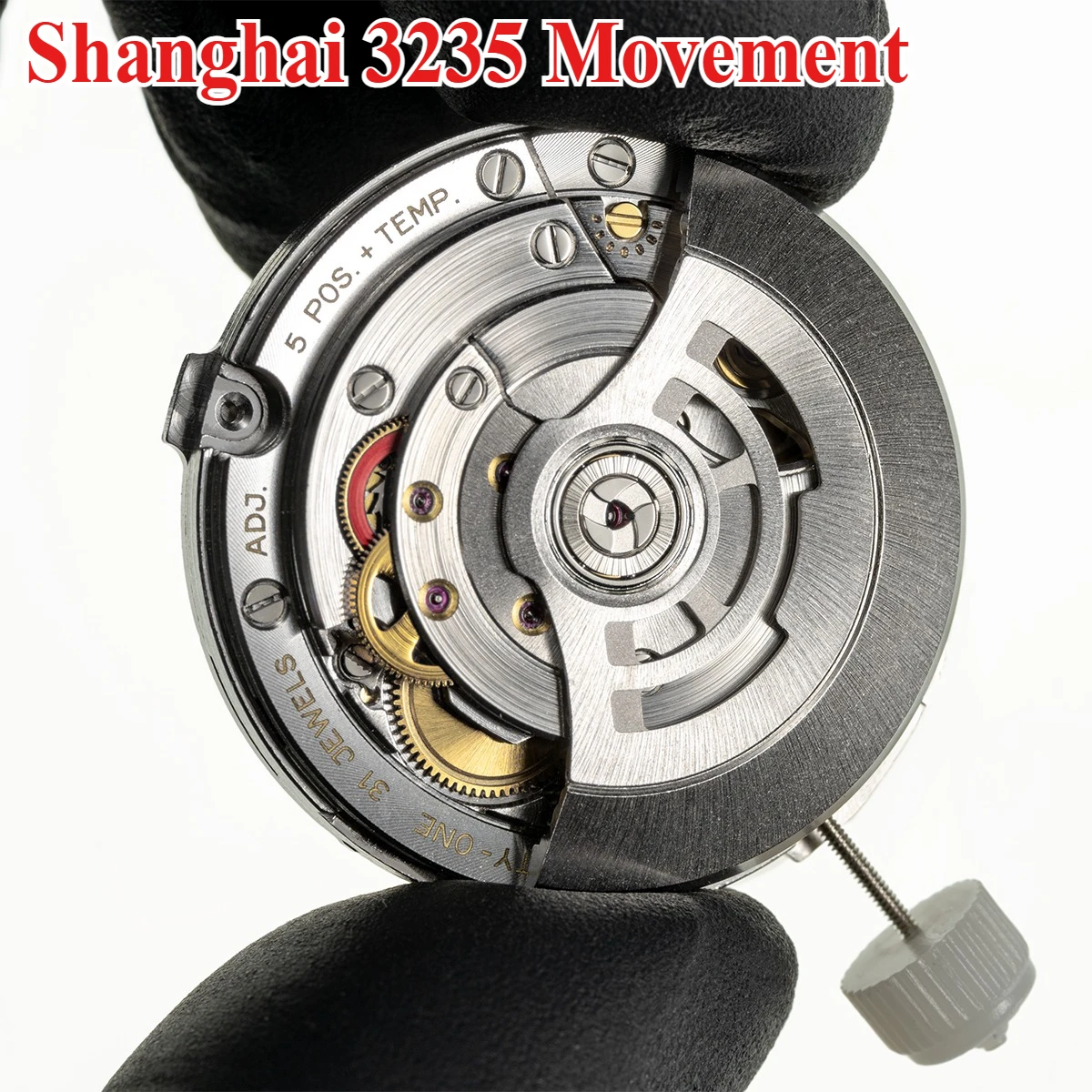Shanghai VSF Super 3235 Automatic Mechanical Movement Blue Balance Wheel Watch Movement VS 3235 Clean Factory