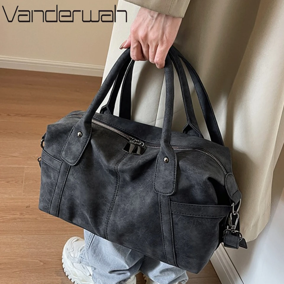 

Retro Winter Suede Leather Shoulder Bags for Women Vintage High Quality Armpit Bag Female Crossbody Tote Bag Handbags Hot Sac