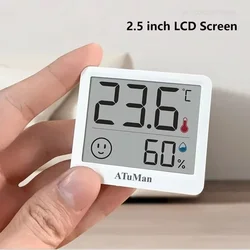 Xiaomi Duka Atuman 2.5 Inch Lcd Elektronische Digitale Temperatuur Vochtigheid Meter Indoor Thermometer Hygrometer Weersensor Klok