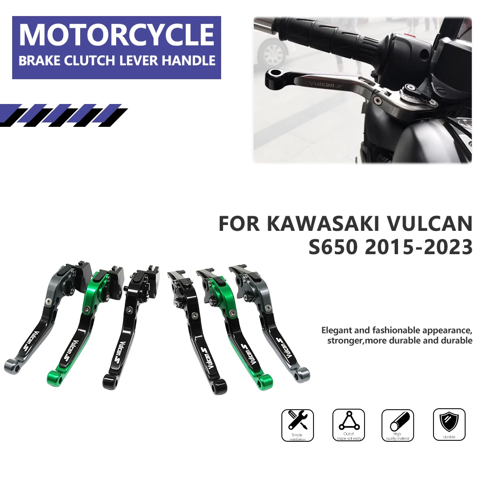 

Motorcycle Brake Clutch Lever for K-awasaki Vulcan S650 2015 2016 2017 2018 2019 2020 2021 2022 2023 Extendable Folding