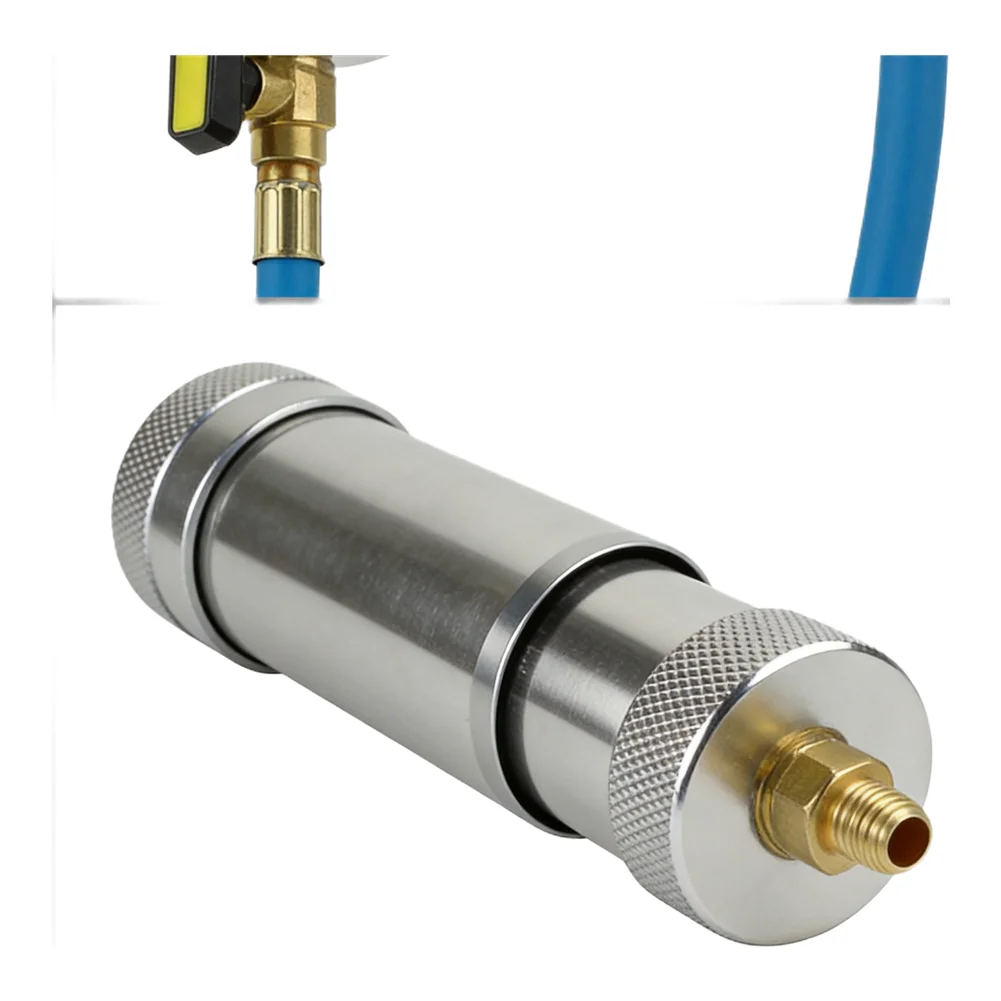 HVAC Dye Oil Injector with 14 SAE Connector Compatible with For R134A R22 R12 For R1234YF for Automotive and Residential AC Use
