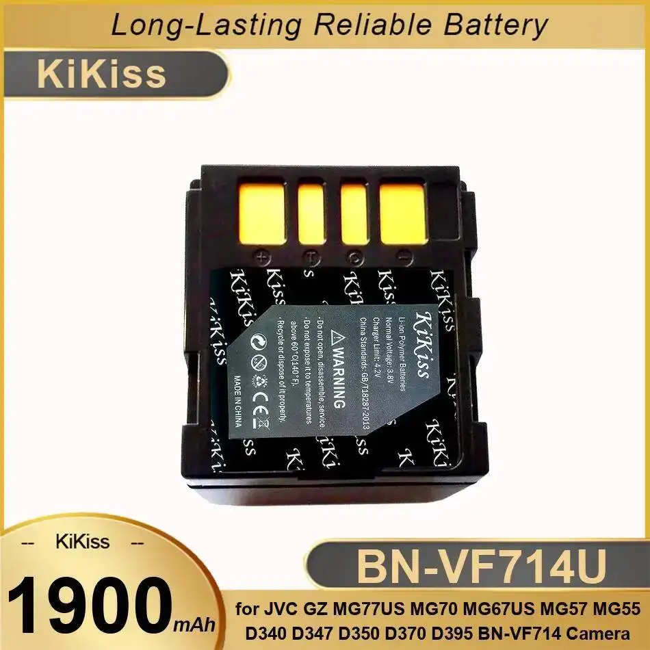

BN-VF714U для Jvc GZ MG77US MG70 MG67US MG57 MG55 D340 D347 D350 D370 D395 BN-VF714 камера 1900 мАч долговечный аккумулятор