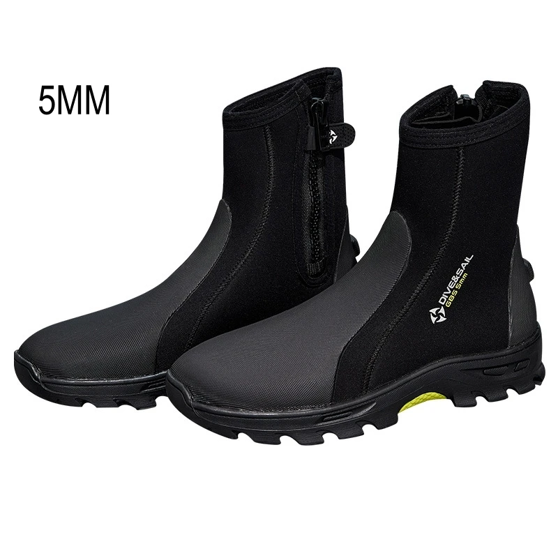 

5MM Neoprene Spearfishing UnderWater Hunting Side Zipper Snorkeling Diving Boots Scuba Keep Warm Water Sports Drift Swim Shoes