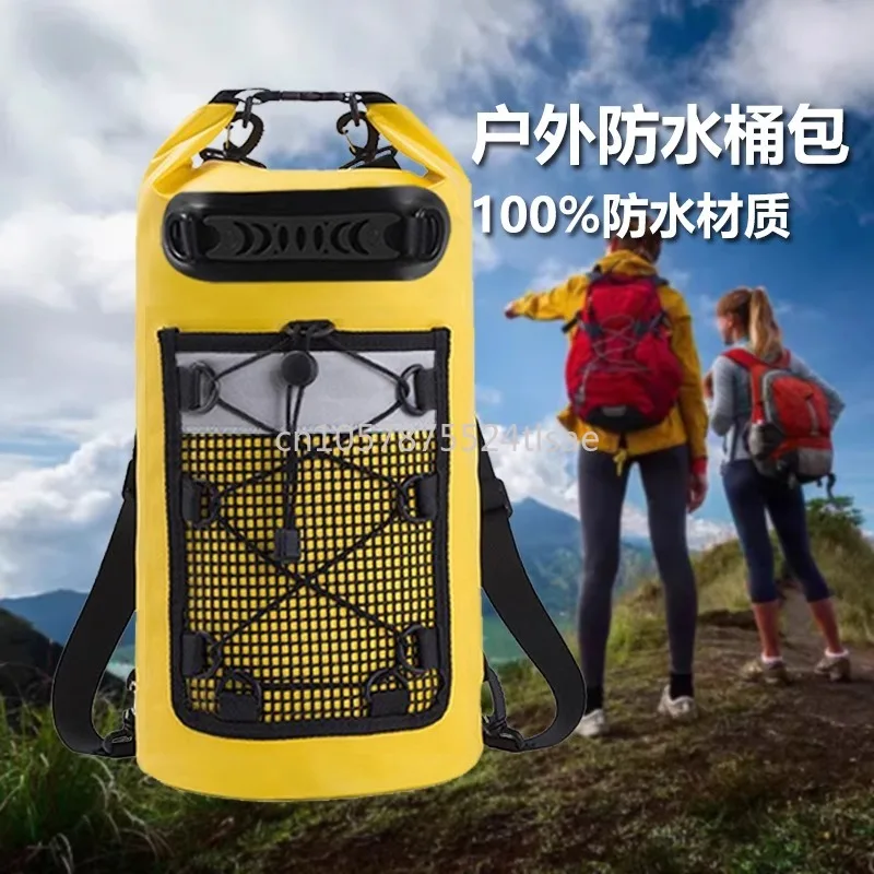Beach Outdoor Waterproof Bag, Drifting Swimming Net Bag, Large Capacity Waterproof Bag
