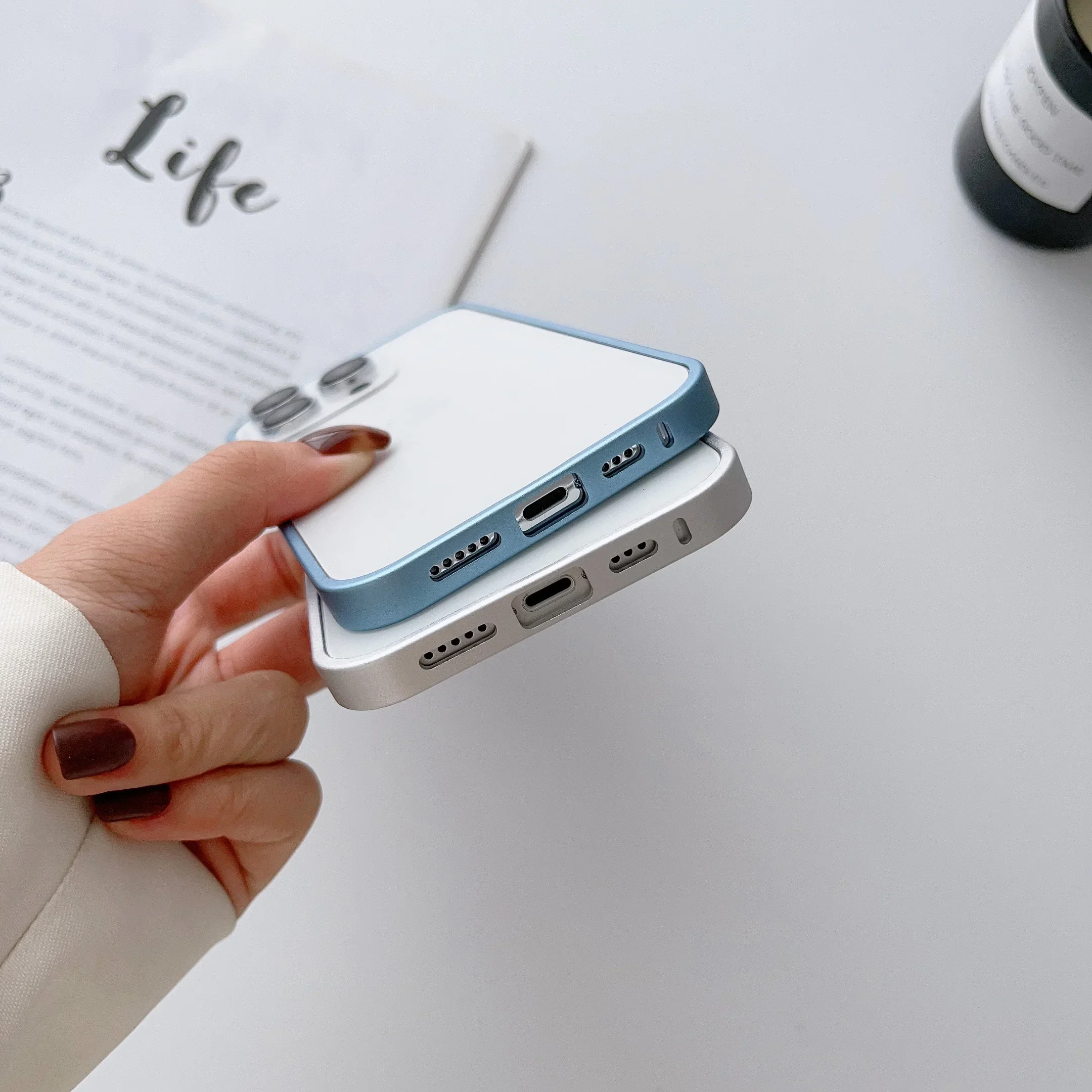 Lightweight Aluminium Alloy Bumper Case For iPhone 15 14 Plus 13 12 Mini Pro Max Metal Edge Frame Cover K04