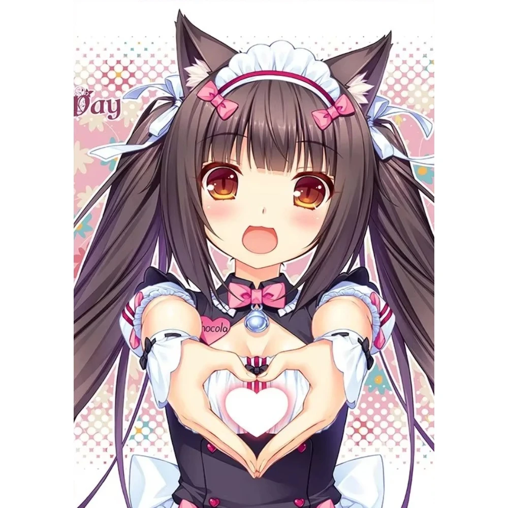 

500/1000/1200/2000 PCS Jigsaw Puzzles Cute Cartoon Girl with Two Ponytails Family Activity Games for Gameroom Bedroom Home Decor