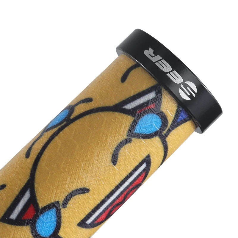 Bolany Bicycle Grips MTB Silicone Bike Handlebar Grip Anti-skid Shock-absorbing Double Lock On Cycling Accessories Parts