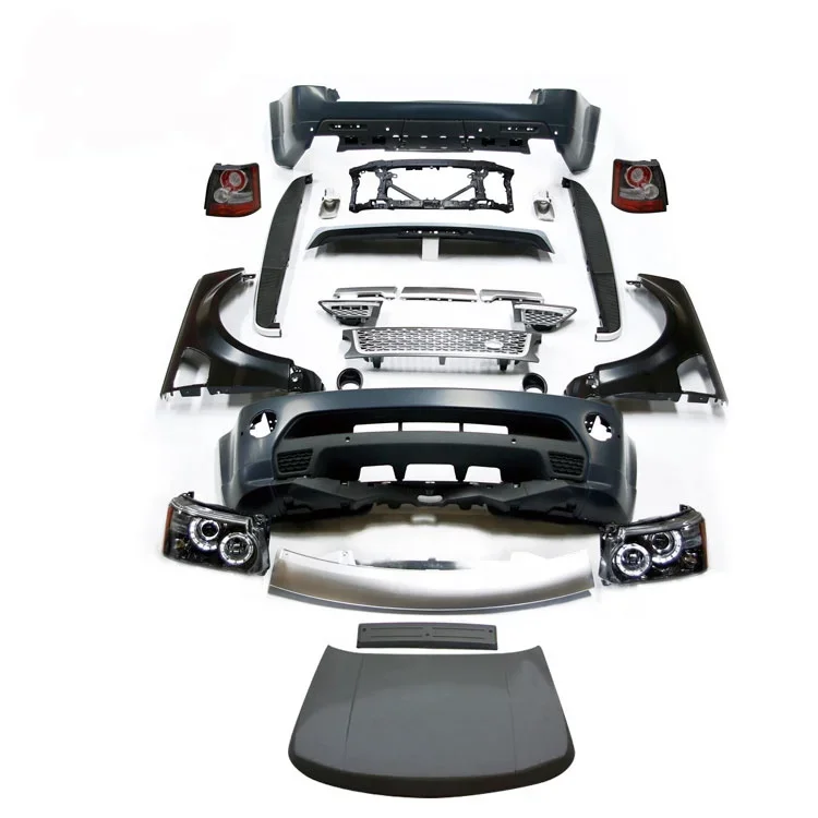 

GBT Car Body Kit Include PP Material Front/Rear Bumper Grille/Air-Inlet Grille Side Skirt For 06-09 Land Rand Rover Sport Model