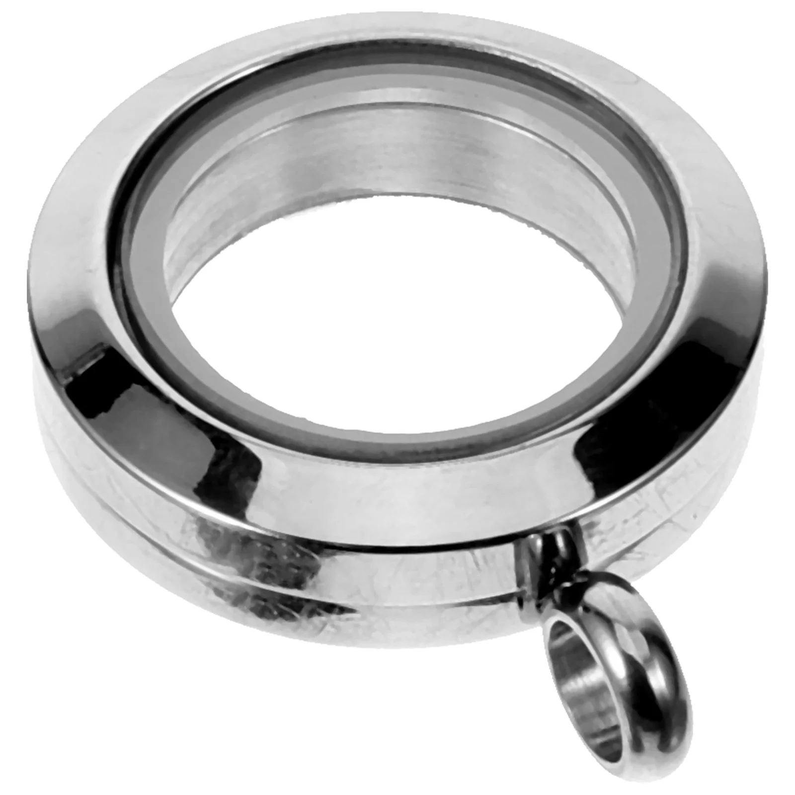 

Stainless Steel Pendant 20MM Round Photo Frame Charm Opening Necklace Making Metal Picture Frame Pendant Trays Practical