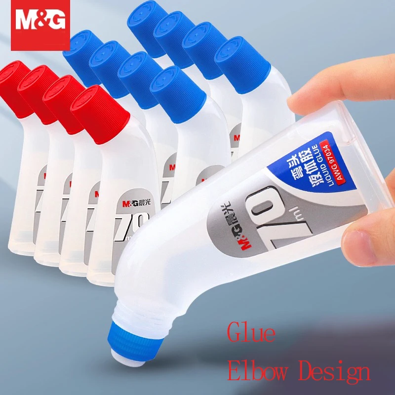 M&G Glue Liquid Transparent Adhesive 70ML/spigot, suitable for handmade diy production, financial notes paste office supplies