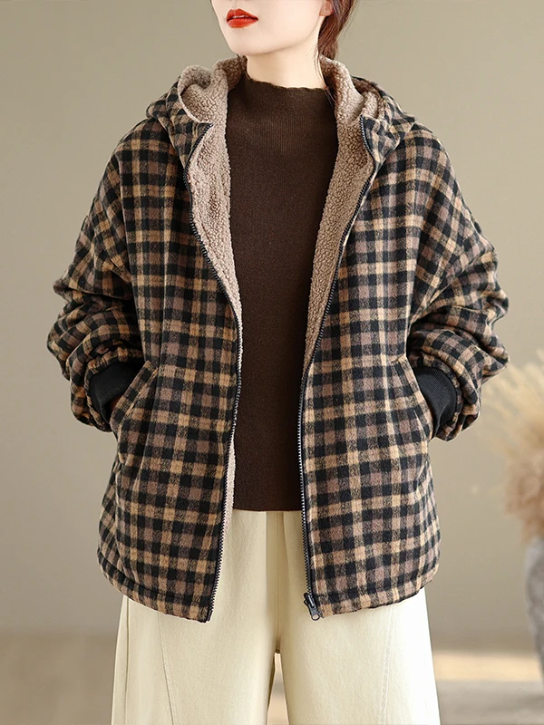 

Faionable повседневная двусторонняя одежда из хлопка Jaet Универсальная зимняя верхняя одежда Thiened Long Sve с капюшоном на молнии