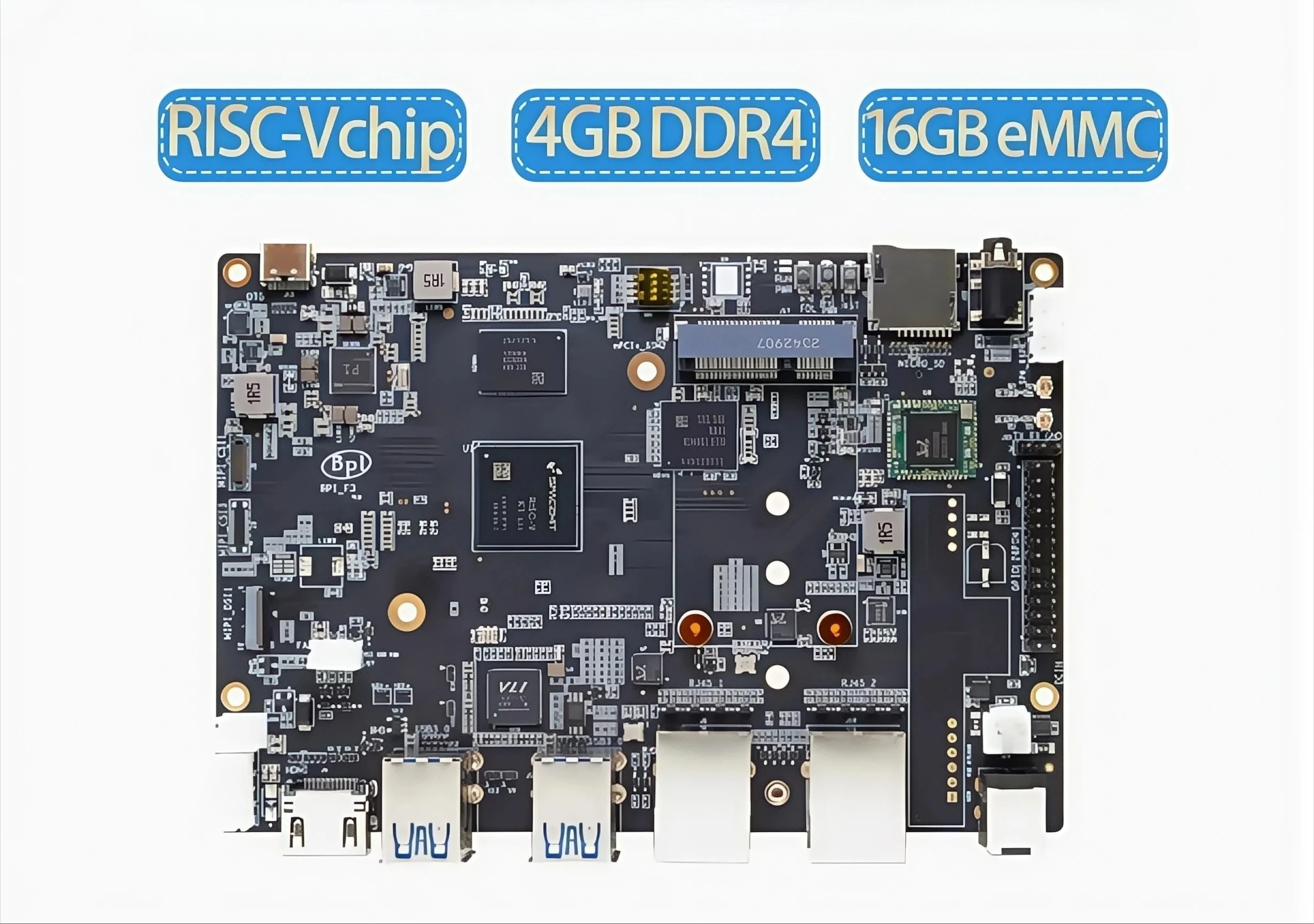 Banana Pi BPI-F3 Eteração de 8 núcleos RISC-V SpacemiT K1 de grau industrial