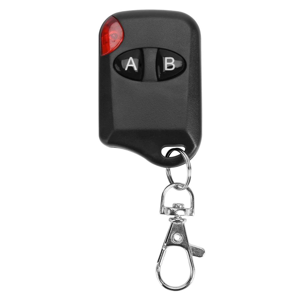 Universal Remote Control 433Mhz Gate Garage Door 2 Buttons Key A B ON OFF Fob Fast Duplicator copy RF Wireless Remote Control