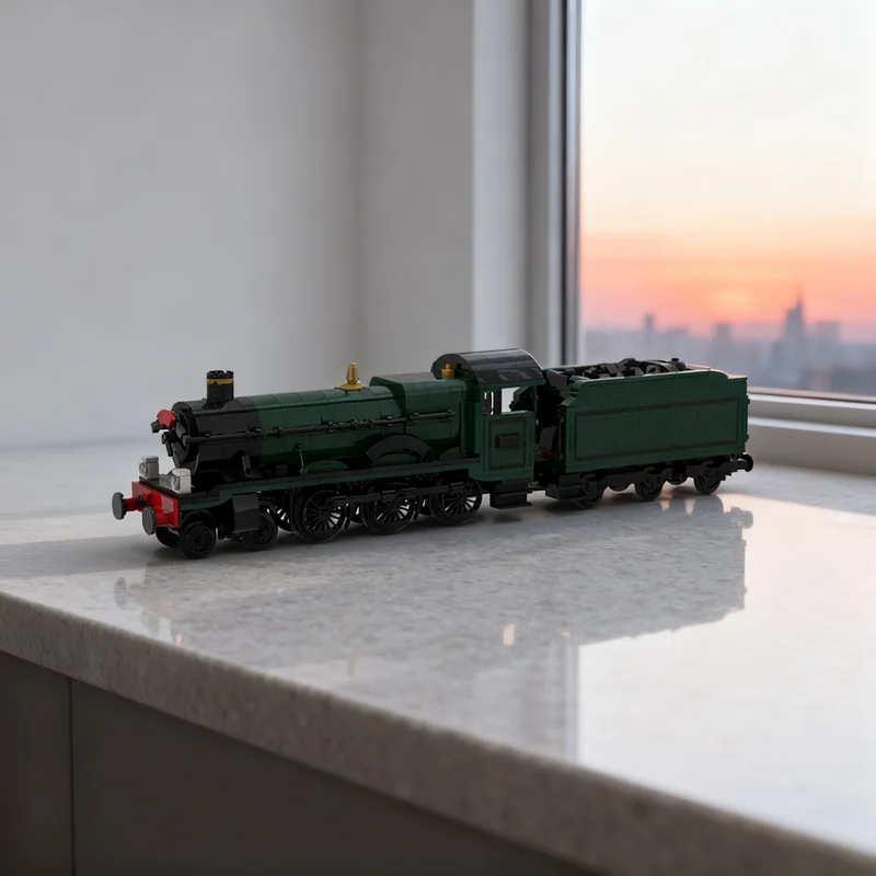 

1009pcs MOC GWR Hall Class Kinlet Steam Locomotive Train Model Building Blocks Construction Christmas Gifts Toy DIY Idea Brick