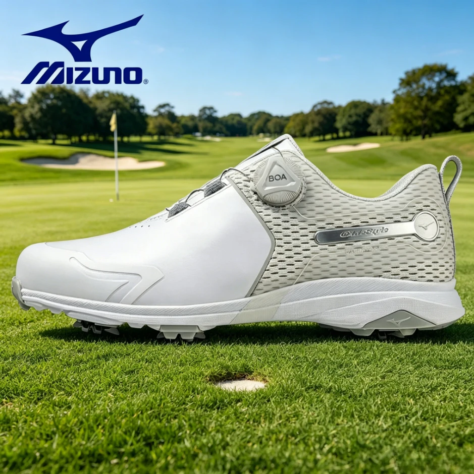 

Mizuno Women's Golf Shoes BOA Quick Lacing Cleated Sneakers Anti-Slip Durable Comfortable Sports Footwear for Golf 51GW223001