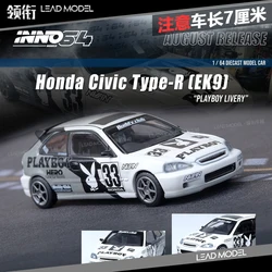 INNO 1:64 HONDA CIVIC  EK9 #33 Collection of die-cast alloy trolley model ornaments gifts