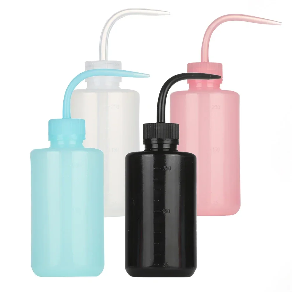 

250/500 мл бутылочка для мытья татуировок, чистая бутылочка для наращивания ресниц, лабораторные мерные бутылки, пластиковый инструмент для макияжа