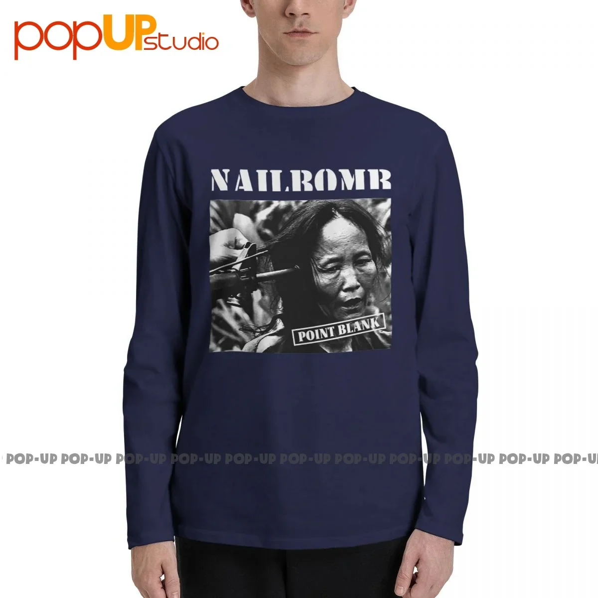 Nailbomb manga comprida t-shirt, em branco, manga comprida, T macio, impressão, ponto, ofertas quentes, alta qualidade