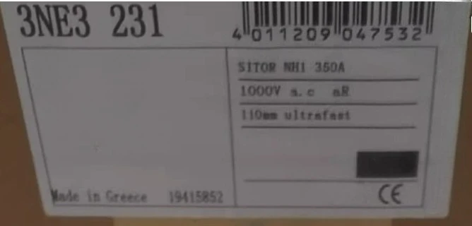 

Brand new Fast Fuse 3NE3230-0B 3NE3231 3NE3232-0B 3NE3233 Fast delivery