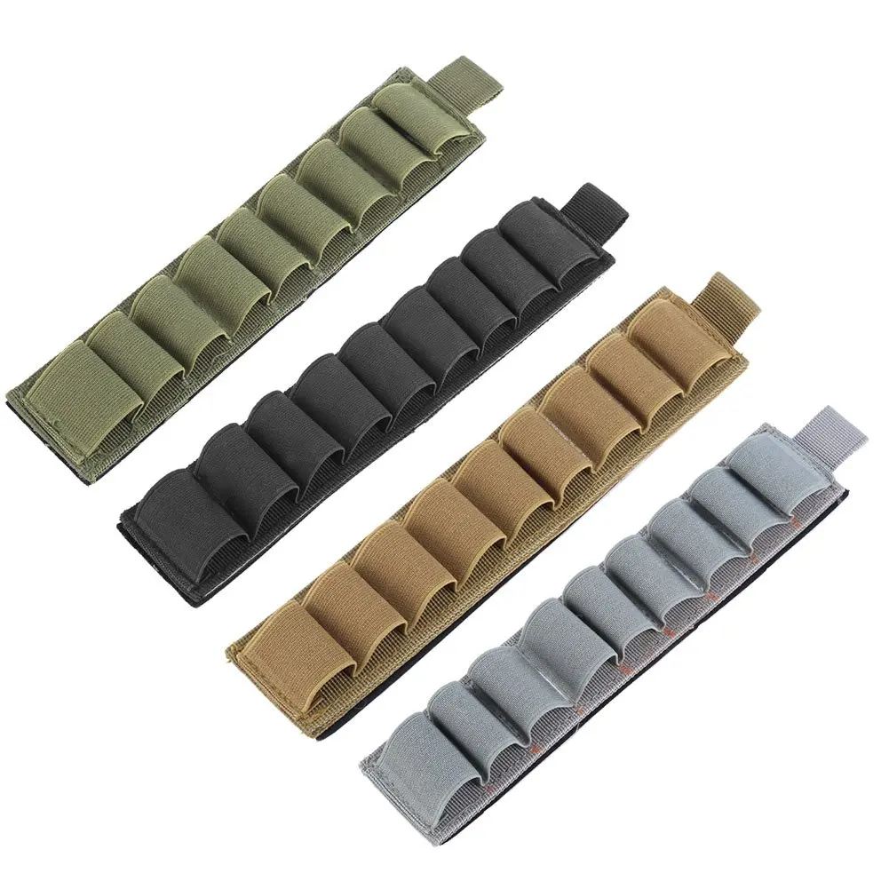 Tactical 6/9 Round Buttstock Holder 12GA 20GA Magazine Pouch Carrier Holder Mag Pouch Hunting shooting fast mag 9mm