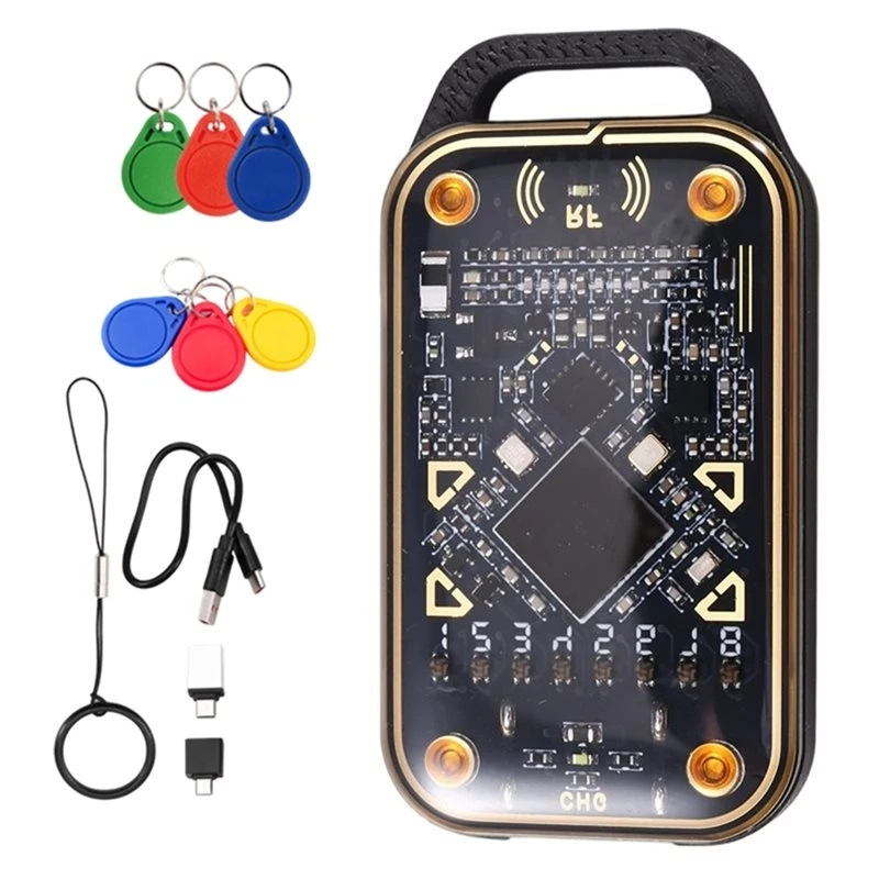 Image of Y22A-Chameleon V3.0 RFID Smart Chip Emulator Smart Card Reader NFC Lese- und Schreibgerät ID IC Karten-Tag-Kopierer + 3XUID/CUID Schlüsselanhänger