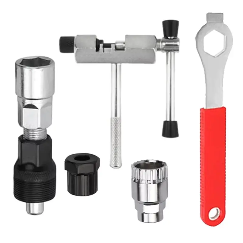 

A89E-Bicycle Crank Remover Tool Bottom Bracket Removal Tool Freewheel Freehub Remover Tool Repair Tool Kit