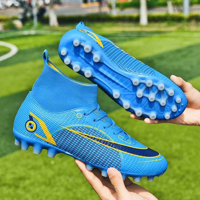 Kids Hot Selling Outdoor Grass Football Boots Sneakers Professional RaceTraining Boys Athletic Youth Cross-Border Soccer Shoes