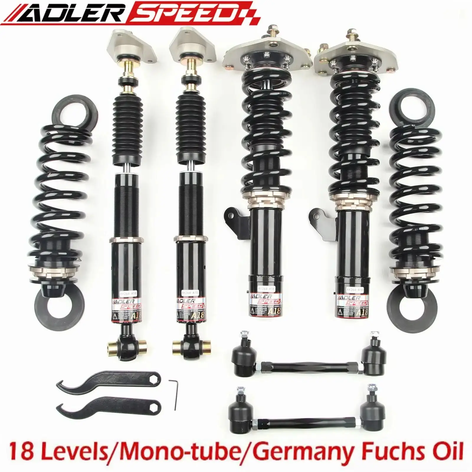 

ADLERSPEED 18-уровневый демпфирующий койловер, комплект подвески для BMW F22/F23/F32/F33/F36/F30 228i 230i 328i 335i 428i 430i 435i 440i