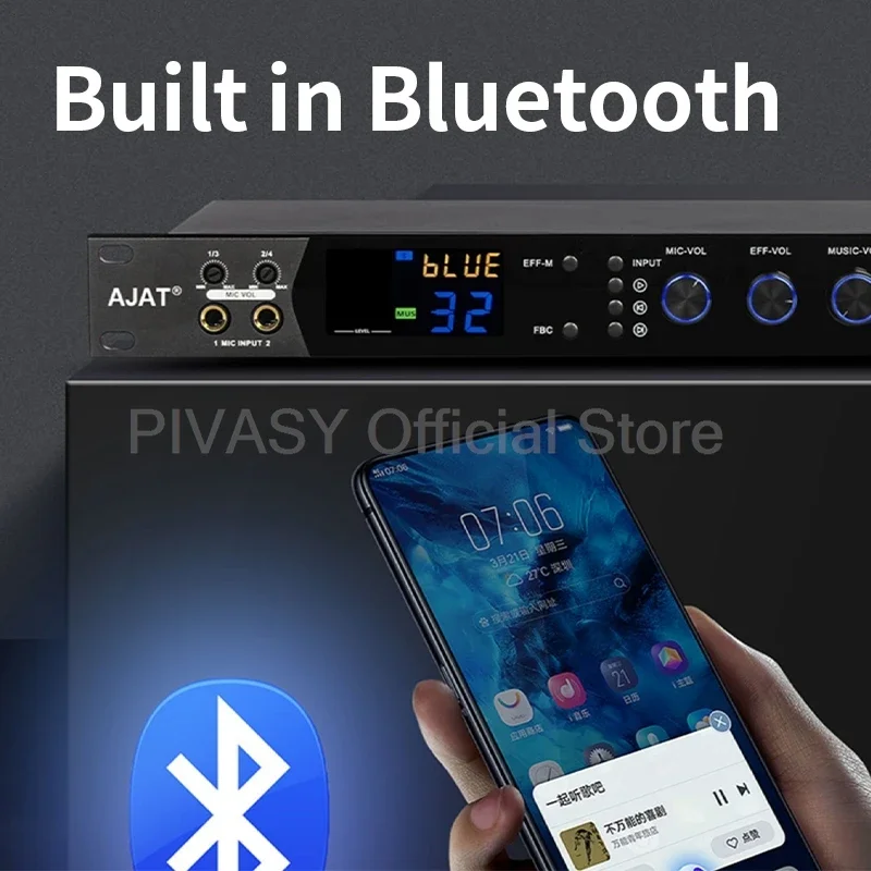 Digital Equaliser DSP Pre-Effects Profesional Equalizador Spectrum KTV LED Display Speakers Noise Reduction Audio Processor