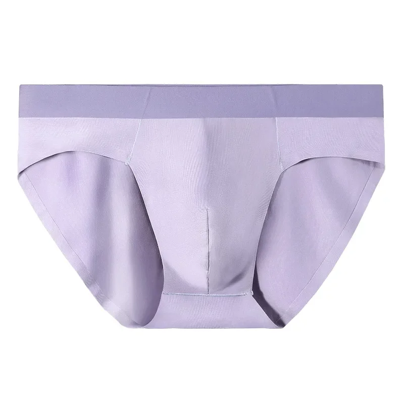 

3PCS Men's underwear, men's Modal seamless shorts, slim and sexy, summer thin triangle pants with slits, comfortable and